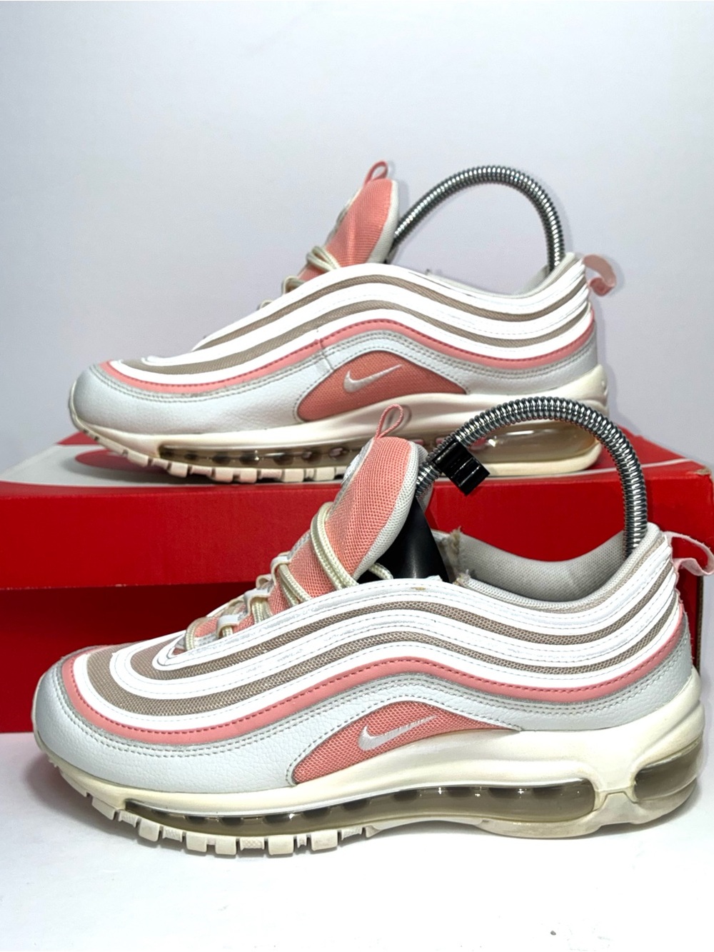 Nike Women’s Air Max 97 — White, Pink & Beige size 8.5